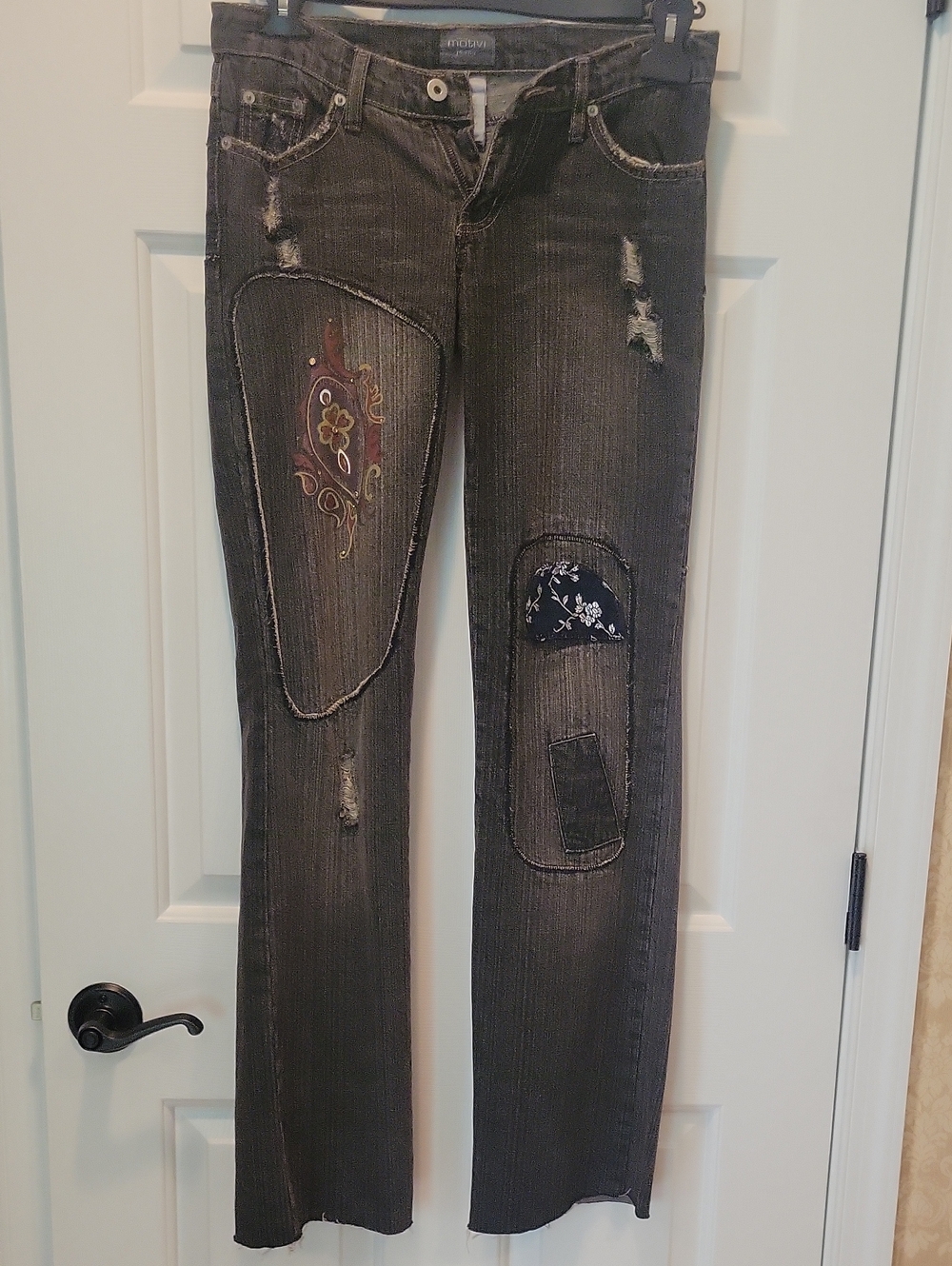 Vintage Motivi Grey Patchwork Jeans